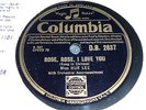 Miss HUE LEE Rose Rose I love you / An Autumn Melody 78 COLUMBIA DB2837