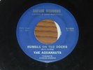 45 RECORD,  THE AQUANAUTS.  RUMBLE ON THE DOCKS / BOMBORA.