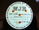 Antique 1937 WJR Radio Station One-Sided 16