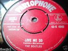 Beatles Love Me Do. Original 1962 red label 7inch MIGB label wording..EX  con