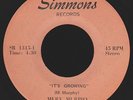Rare Chicago Crossover Soul 45 MERV MURPHY It's Growing on Simmons M-