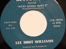 LEE SHOT WILLIAMS-WE'RE GONNA MAKE IT /I THINK IT'S YOU-70s SOUL 45 on OUTTA CYT