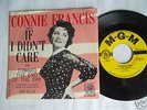 CONNIE FRANCIS If I Didn't Care STONE MINT STOCK COPY 45 & RAREST PICTURE SLEEVE