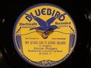 78 RPM  Jimmie Rodgers & Louisville Jug Band/Jesse Rodgers, Bluebird 5942, EE+