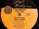 * AFRIKA BAMBAATAA Zulu Nation Throw Down RARE ORIG DISCO RAP Winley 12” HEAR