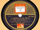 H M KING GEORGE VI 1945 CHRISTMAS DAY MESSAGE TO EMPIRE SPEECH HMV 78RPM  RC3481