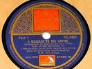 H M KING GEORGE VI 1944 CHRISTMAS DAY MESSAGE TO THE EMPIRE HMV 78RPM  RC3422