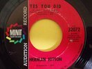 HERMAN HITSON Yes You Did b/w Better To Have Loved MINIT 32072 Northern Soul 45