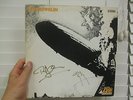 LED ZEPPELIN 1 ST LP SELF TITLED SIGNED IN GOLD BY JIMMY PAGE AND ROBERT PLANT