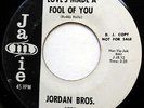 JORDAN BROS 45 Love's Made A Fool Of You NEAR MINT Rockabilly PROMO Jamie c1794
