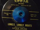 RARE 45 - LITTLE JULIAN HERRERA LONELY, LONELY NIGHTS /I WANT TO Doo Wop Listen