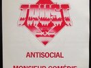 TRUST Antisocial / Monsieur comédie RARE 45 PROMO CBS