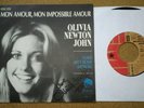 Olivia Newton-John Rare French Original SIGNED Mon Amour  7 45rpm