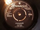 THE WHO LA-LA-LA-LIES /THE GOOD'S GONE RARE 1965 UK ORIGINAL 45/ NOT A REISSUE