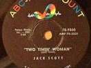 ROCKABILLY 78  JACK SCOTT TWO TIMIN' WOMAN ABC-PARAMOUNT 9860 SLEEVE EX