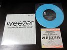 Weezer Undone-the Sweater Song UK Blue Vinyl 7 inch Single with Ticket Stub 7