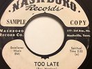 JEWEL GOSPEL TRIO (MAGGIE&CANDI STATON+) Too Late/Ease My Troublin' NASHBORO 617