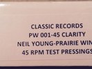 Classic Records 45 Clarity Test Pressing Box Set Neil Young Prairie Wind