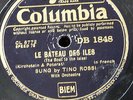 78rpm TINO ROSSI le bateau des isles / j`attendrai