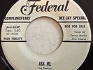 FEDERAL 12362 Kenny Martin orig R&B/Doo Wop 45 Mint Minus Ask Me