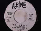 CAROLE KING: Oh, Neil / A Very Special Boy 45 (dj) rare Rock & Pop