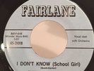 Soul R&B Rocker 45 Calvin and Clarence I Don't Know on Fairlane VG++ HEAR
