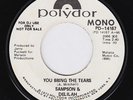 SAMPSON & DELILAH You Bring The Tears NORTHERN SOUL M- 45 superb funk modern