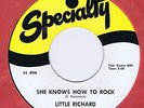 Little Richard 45 She Knows How To Rock 1958 R&B Rocker NM Specialty 652