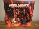 AMON AMARTH - THE CRUSHER AUTOGRAPH VINYL LP SIGNED BAY ALL