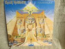 1980's LP RECORD-IRON MAIDEN POWERSLAVE-WEAR RING  ON COVER-RECORD MINT