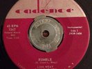 Link Wray And His Ray Men Rumble/The Swag Cadence Rockabilly Rocker 45 Near Mint