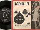 BRENDA LEE I`M SORRY & THAT`S ALL YOU GOTTA DO  DANISH PS+45 1960 MOD GIRL BEAT