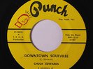 CHUCK EDWARDS: Downtown Soulville / I Need You 45 (tag residue ol) rare Funk