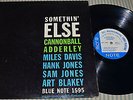 SOMETHIN ELSE CANNONBALL ADDERLEY MILES DAVIS 47 WEST 63RD 1962 BLUE NOTE 1595