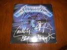 METALLICA RIDE THE LIGHTNING AUTOGRAPHED VINYL LP 5 SIGNATURES ELEKTRA RARE