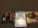 THE DONNAS 2 PROMO LPS FALL THE BEHIND ME & WHO INVITED YOU FLYER BRETT ANDERSON