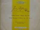 Schubert(Vinyl LP Wh/Lbl Test Press)Violin Sonata -Deutsche Grammophon-DGM 18241