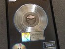 RIAA Doppel Platin Award Scorpions Crazy World  an Mainhattan Music GmbH 