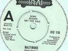 TAMLINS  - BALTIMORE.  UK, Taxi, RIC 110, DEMO   '80