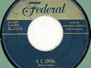 LITTLE WILLIE LITTLEFIELD K.C. Loving 45rpm Federal 1952 original press