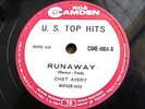 78 RPM BRAZIL U. S. TOP HITS ROCK RAY GARNETT BLUE MOON / CHET AVERY RUNAWAY