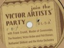 Victor Artists Party, Music Festival 1931 LP Victor DL-5 33 1/3 rpm Ohman, Arden