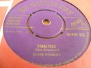 Rare1957 UK Orig. ELVIS PRESLEY  45 “PARALYZED”