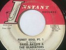 FUNK SOUL 45/ DAVID BATISTE & GLADIATORS 