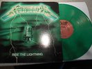 METALLICA RIDE THE LIGHTNING  LP  GREEN MARBLE VINYL BERNETT RECORDS   218