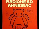 RADIOHEAD SIGNED DOUBLE SIDED FLAT IN-STORE POSTER THOM YORKE JONNY GREENWOOD