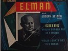 Elman: Grieg Violin Sonatas Nos. 1 & 3 (rec. 1955) - London LL 1253, fine copy