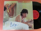AUTOGRAPHED USA LP-- MICK JAGGER--SHE'S THE BOSS--COLUMBIA--MINT-