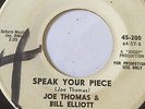 RARE NORTHERN SOUL PROMO 45/ JOE THOMAS & BILL ELLIOTT 