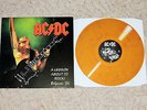 AC/DC - A LESSON ABOUT TO ROCK  BELGIUM '86  rare LP gelb marmoriertes Vinyl